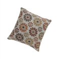 thumbnail image 2 of Contemporary Style Floral Designed Set of 2 Throw Pillows, Orange, 2 of 5