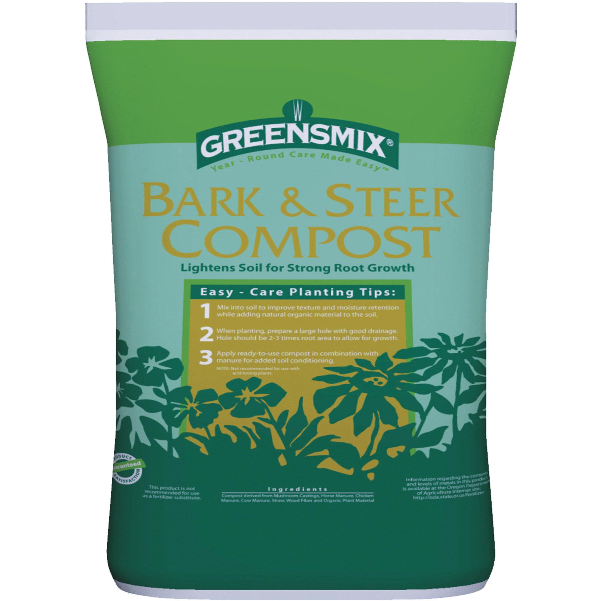 Greensmix Bark & Steer Compost by Waupaca Materials