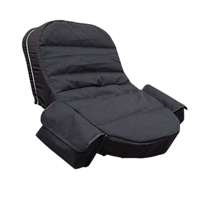 Funda de asiento para cortacésped con bolsillos, cómoda banda elástica para exteriores Negro