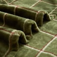 thumbnail image 2 of Mainstays Plush Couch Throw Blanket, Green Plaid, 50 x 60 in, 2 of 5