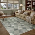 thumbnail image 4 of BERTHMEER 8'x10' Area Rugs for Living Room Large Gray and Green Polygon Modern Geometric Rugs for Bedroom Office Machine Washable Farmhouse Dining Room Rugs Non Slip Contemporary Carpets, 4 of 9