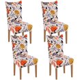 thumbnail image 1 of Printed Dining Chair Slipcovers Washable Softness Elastic Installation Chair Protector Banquet Chair Seat Cover for Hotel and Wedding Ceremony(Colour20,Set of 4), 1 of 7