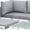 White Gray, variant on Modway Fortuna 6 Piece Outdoor Patio Sectional Sofa Set, Multiple Colors