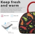thumbnail image 3 of Reusable Chili Lnsulated Lunch Bag for Women & Men - Leakproof Water-Resistant Cooler Tote, Large Capacity for Work,Travel,Picnic,Beach & Office., 3 of 4