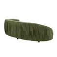 thumbnail image 4 of 92" Modern Curved Sofa Couch for Living Room | Upholstered Polyester Fabric, 4-Seat Green Sofa with Spring Cushions & Solid Wood Frame | Easy Assembly for Apartments, 4 of 9