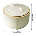 thumbnail image 4 of Kitchen Trash Can, Step-On Garbage Can with Lid, Tall Kitchen & Bathroom Trash Can, Small Office Waste Bin, Yellow - Xuniizn, 4 of 7