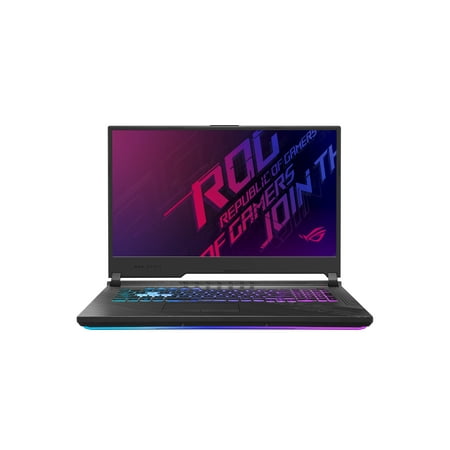 ASUS ROG Strix G17 Gaming Laptop, 17.3" 144Hz FHD IPS Type Display, NVIDIA GeForce RTX 2070, Intel Core i7-10750H, 16GB DDR4, 512GB PCIe NVMe SSD, RGB Keyboard, Windows 10, Black, G712LW-ES74