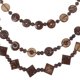 thumbnail image 5 of Collar estilo bohemio retro para mujer, con colgante de cuentas de madera tejidas a mano con forma de concha de coco, joyería de moda playera para damas y niñas (marrón), 5 of 8