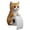 F, variant on Cat Toilet Paper Holder - 3D Printed Resin Cat Sculpture, Cat Toilet Paper Roll Holder, Cute 3D Cats Paper Roll Storage, Wall-Mounted Bathroom Decor, Funny Quirky Gift for Cat Lovers