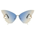 thumbnail image 2 of de ojos de gato para mujer de mariposa vintage tamaño 400 Marrón degradado Colcomx  gafas de sol grandes con forma de ojo de gato, 2 of 7