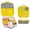Lemon Sherbet, variant on b.box Lunch Box for Big Eaters All Ages - 8.5 Cup Leak Proof Bento Box with 4 Compartments, School Lunch Container with Ice Pack, Dishwasher Safe, BPA-Free - Strawberry Shake