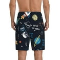 thumbnail image 2 of Balery Space Men's Cotton Knit Pajama Shorts Waistband & Pockets,Short Pajama Pants-XX-Large, 2 of 8