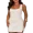 AWhite, variant on Dresses for Women Square Neck Sleeveless Twisted Backless Zipper Slim Fit Mini Bodycon Dress with Shorts White-L