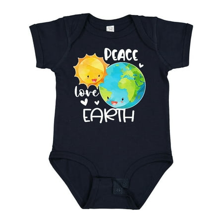 

Inktastic Earth Day Peace Love Earth Gift Baby Boy or Baby Girl Bodysuit