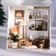 thumbnail image 4 of Juguete de casas de madera de jardín de Villa con decoración de muebles de Piano regalo para niños y adultos JShteea  El nuevo, 4 of 7