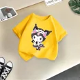 thumbnail image 3 of Marca Kulomi, camiseta de algodón de verano para niños, linda camiseta de dibujos animados de Sanrio para niño y niña, ropa informal de moda para niña bebé, 3 of 5