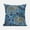 Blue & White, variant on Two Elephants Throw Pillow with Removable Cover in Blue White 16x16