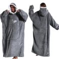 thumbnail image 2 of Shengyu Polyester Sweater Blanket With Pockets Fashionable And Warm Winter Essential Comfortable TV Blanket red, 2 of 6