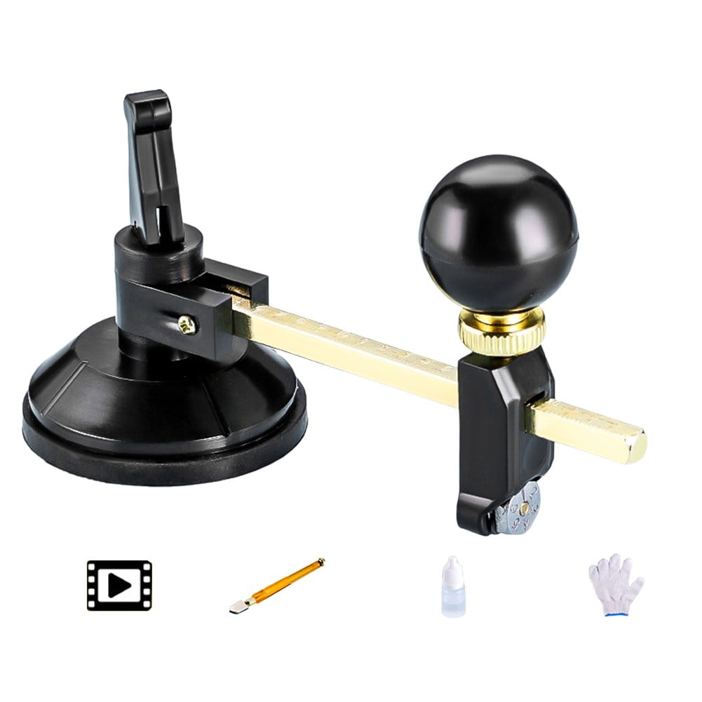 yaaqii Professional Glass Circle Cutter:for Precision Cutting Tool for Hobbyists &