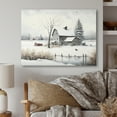 thumbnail image 2 of Designart Cold Winter View On The Country IV Canvas Wall Art, 2 of 5