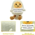 thumbnail image 1 of BKER Adorable Crocheted Egg仔 Woolen Doll With Positive Energy For Kids And Adults, 1 of 1