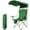 Green, variant on FlexWave Folding Camp Chair，Portable Outdoor Chair，with Shade & Cup Holder，for Camping, Beach, Fishing, and Sports Events