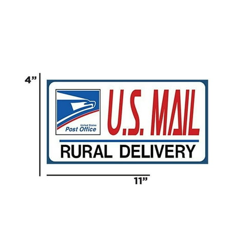 Usps Rural Carrier - U.S. Mail Delivery Decal Sticker Sign. Rural Delivery Carrier Sticker USPS - 4