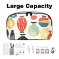 thumbnail image 3 of Bowling Travel Organizer Hard Drive Bags Cable Organizer Multi USB Cable Organizer Oxford Cloth Waterproof Electronics Storage Bag 5.9x9.44x3.14 in, 3 of 6