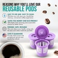 thumbnail image 2 of Reusable K Cups for Keurig Coffee Maker - Filter Pods for Keurig 1.0 and 2.0 Brewers - Refillable K Cup Fits K-Elite, K-Classic - BPA Free Universal Reusable Single Serve - 4 Pack, 2 of 8
