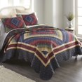 thumbnail image 3 of Donna Sharp Juego de cama tradicional de poliéster con diseño de Chesapeake, juego de edredón de 3 piezas tamaño Queen incluye edredón y dos fundas de almohada, perfecto para decoración rústica, 3 of 5
