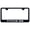 Rugged Black, variant on Nissan Titan XD Laser Etched Logo Stainless Steel License Plate Frame (Brushed Chrome)