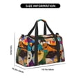 thumbnail image 3 of Gaeub Abstract Musical Faces Print Travel Duffle Bag, Weekender Travel Bag,Gym Bag, Hospital Bag for Labor and Delivery, Overnight Bag,Luggage Bag, Airplane Travel Essentials, 3 of 7