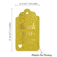 thumbnail image 5 of Inkdotpot Pack Of 50 Real Gold Foil Paper Tags ThankYou From The New Wedding Favor Hang Tags, 5 of 6
