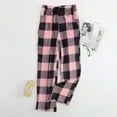 thumbnail image 5 of Flannel Women's Soft Plush Pajama Pants Comfortable Wide Leg Casual Nightgown with Pockets, 5 of 21