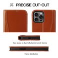 thumbnail image 6 of Allytechgroup Compatible with iPhone 11 Pro Max Wallet Phone Case, PU Leather RFID Blocking Flip Case with Credit Card Slot  Shockproof Protective Back Cover for Apple iPhone 11 Pro Max, Brown, 6 of 9
