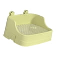 thumbnail image 4 of Conejos caja de arena de animales pequeños litera portátil portátil de orinal rectangular bandeja para bandeja para hámster chinchillas valesaur verde, 4 of 8
