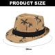 thumbnail image 2 of Sombreros de paja para hombres y mujeres con circunferencia de 56-58 cm, sombreros de ala corta, sombreros de copa retro de verano, sombreros de jazz, sombreros de protección solar, 2 of 5