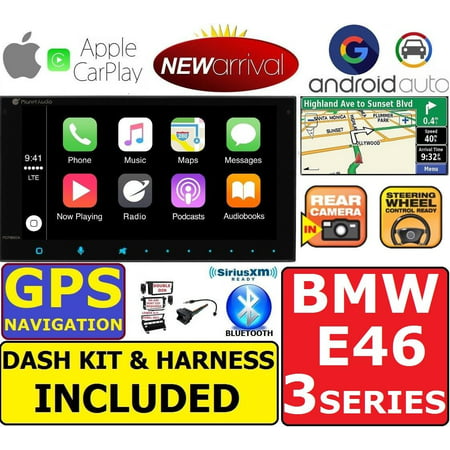 BMW E46 GPS NAVIGATION SYSTEM BLUETOOTH APPLE CARPLAY ANDROID AUTO CAR