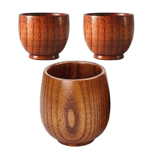 Brown Reusable Drinking Cup for Home Use with Beautiful Texture and Heat Insulation 1 Set