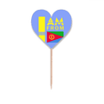 thumbnail image 1 of Soy de Eritrea Etiqueta del corazón de la bandera del palillo de dientes, 1 of 3