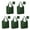 Green Christmas Tree, variant on 5 Pack Foldable Shopping Bag,Green Christmas Snowflake Pattern Reusable Grocery Bags with Pockets,Large Reusable Tote Bags with Handles Waterproof & Lightweight