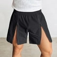 thumbnail image 2 of Quick Dry Shorts – Mens Casual Performance Shorts Men's Stretch Waist Casual Shorts Gym Workout Running Outdoor Hiking Fitness Shorts With Zipper Comfortable Lightweight, 2 of 5