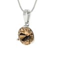 thumbnail image 2 of Clara Pucci 18K White Solid Hypoallergenic Gold 2Ct Champagne Round Brilliant Cut Solitaire Designer Necklace Pendant For April, 2 of 6