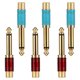 thumbnail image 2 of GOOHOCHY 6 piezas / juego de enchufe de conversión mono 1/4 macho a RCA hembra TS Jumbo Plug, 2 of 7