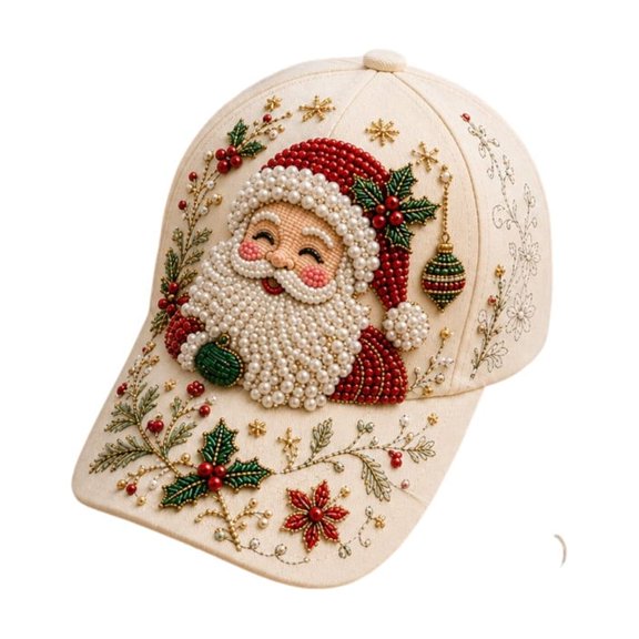 2026 Christmas Indoor Home Decor Christmas DIY Pearl Hat