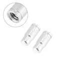 thumbnail image 4 of 2pcs Aluminum Alloy Tire Valve Caps French Type Dust Covers for Bicycle Mountain Road Bike MTB Silver Tone, 4 of 6