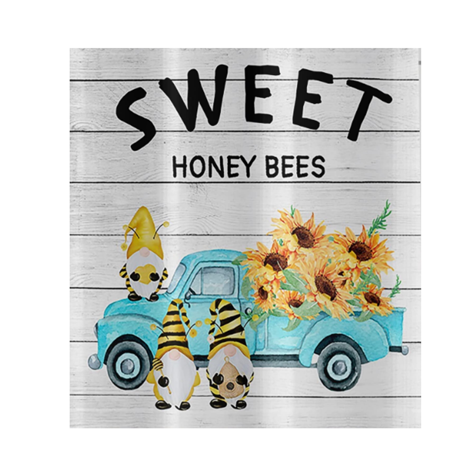 Sunflower Gnome Shower Curtains