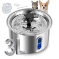 thumbnail image 1 of Fuente de agua para gatos ZOESEEK de acero inoxidable de 3 litros con 2 filtros, 1 of 6