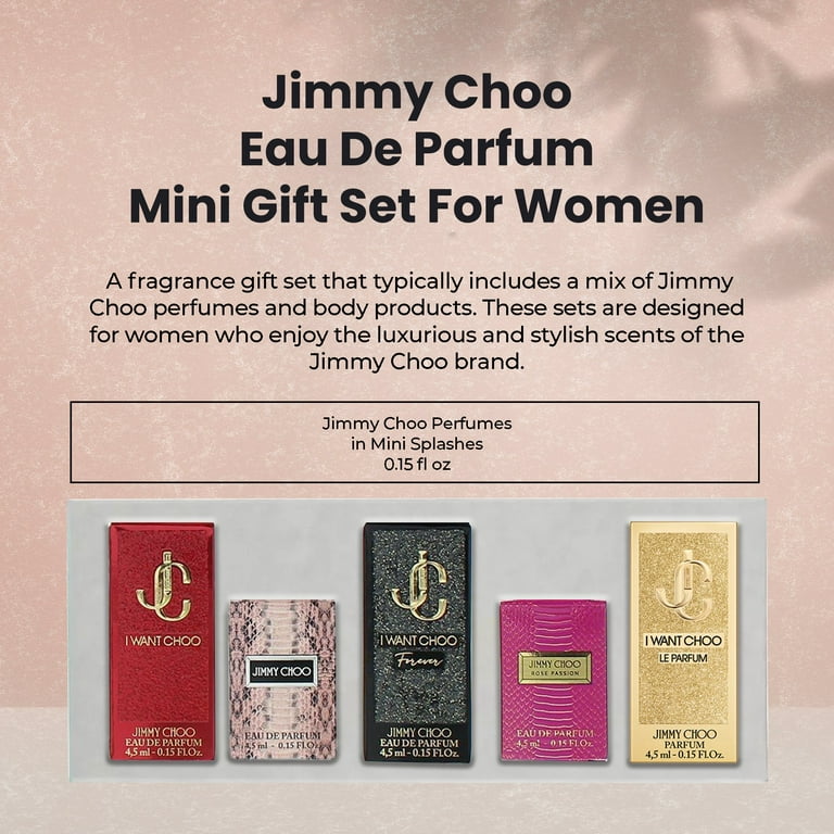 Jimmy Choo Variety Mini Perfume Set, 5 Piece Gift Set for Women