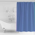 thumbnail image 4 of 60x72 Inch Shower Curtains for Bathroom Violet Color Fabric Bath Curtain Decor Geometric Green Vertical Striped Modern Waterproof Restroom Curtains Shower Set Accessories with 12 Hooks 60 Inch, 4 of 6